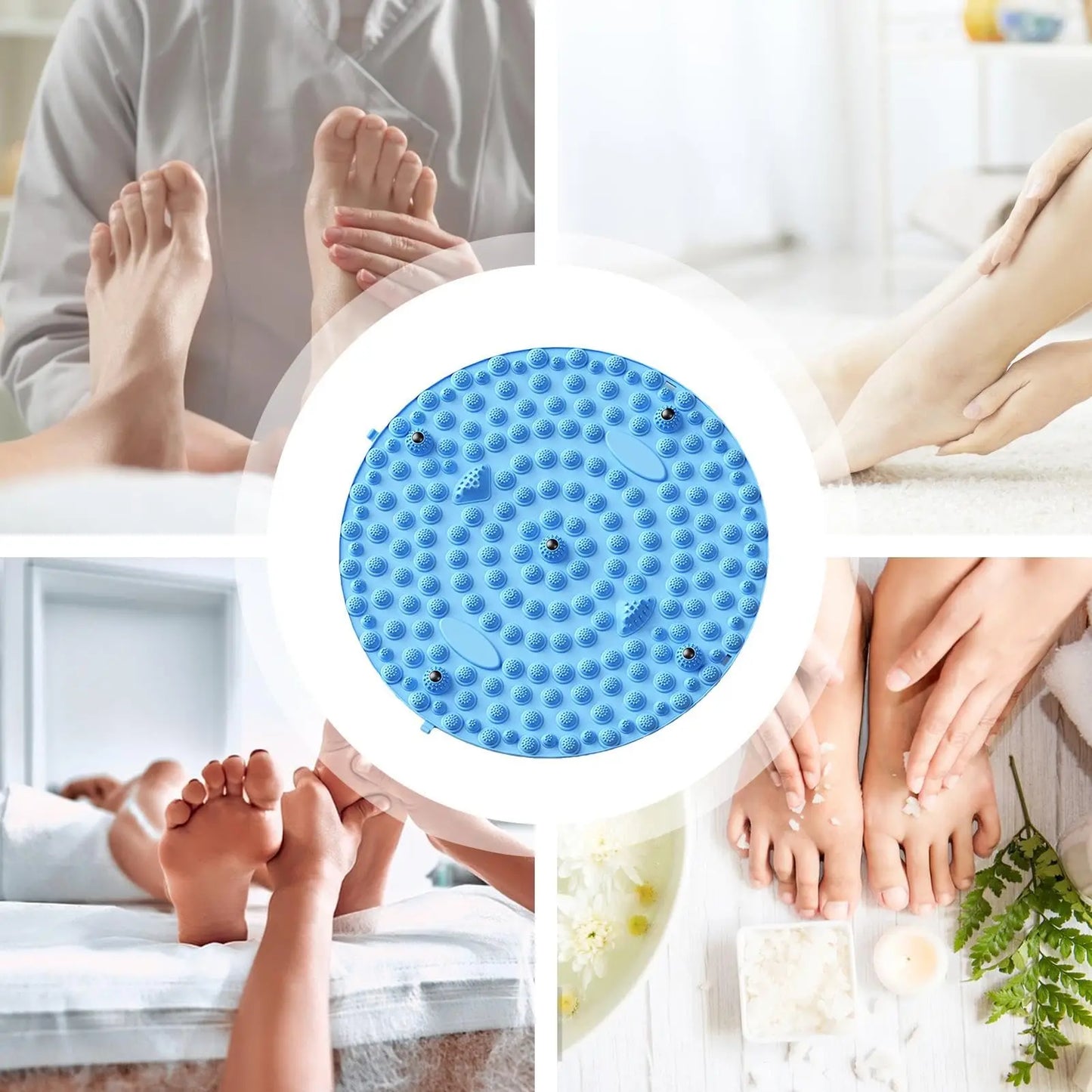 Foot Finger Pressure Board Foot Massage Shiatsu Board Yoga Mat Foot Step Meridian Jogging Massage Acupressure Pads Fitness Pedal