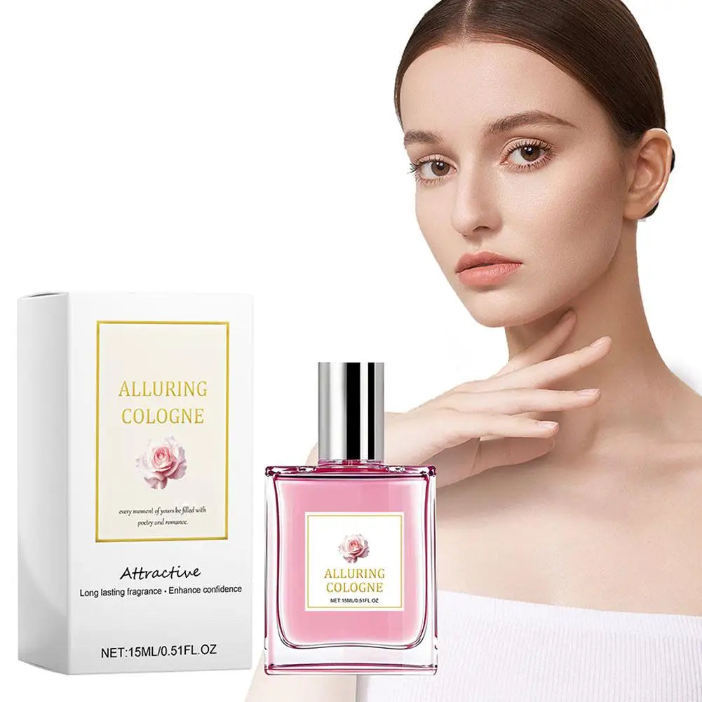 Rose Perfume Long-Lasting Floral Fragrance Body Mist for Confidence Boost and Daily Charm, Dating Body Perfume Spray 15/10ml