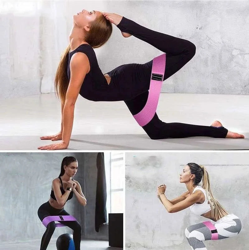 Resistance Booty Bands – Glute, Thigh & Hip Workout Loops for Squats, Yoga & Gym