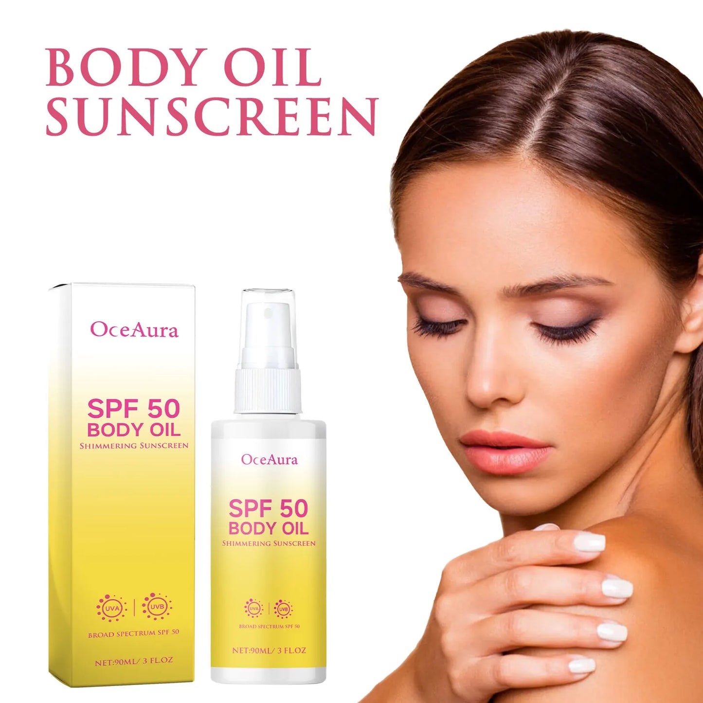 Body Facial Sunscreen Spray SPF 50 Uv Isolation Prevent Oxidant Moisturizing Skin Refreshing Oil Control Sun Protection Lotion