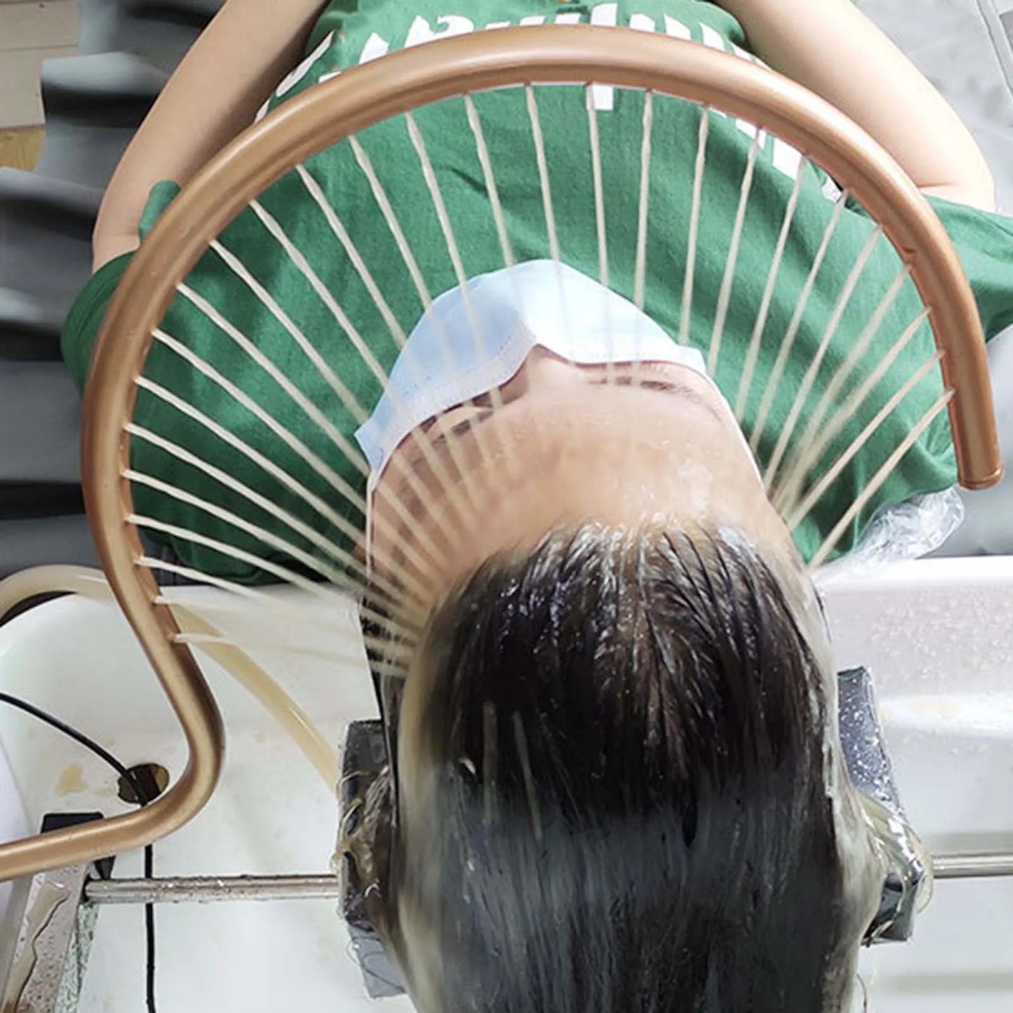 Shampoo Basin Equipment Professional Aluminum Alloy Head Treatment Shampoo Bed Accessories for Beauty Salon Head Equipment