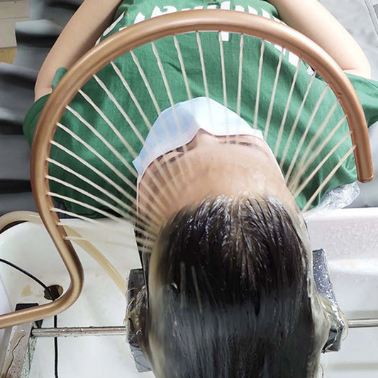 Shampoo Basin Equipment Professional Aluminum Alloy Head Treatment Shampoo Bed Accessories for Beauty Salon Head Equipment