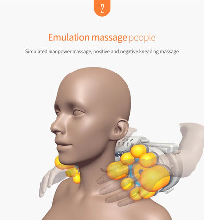 Neck Massager Cervical Shiatsu Massage Pillow Electric Multifunctional Massage  Cushion Neck  shoulder Body Relax Device
