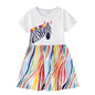 Jumping Meters New 2-7T Princess Party Girls Dresses Summer Cotton Kids Clothing Fashion Hot Selling Children's Dress Tops Girls