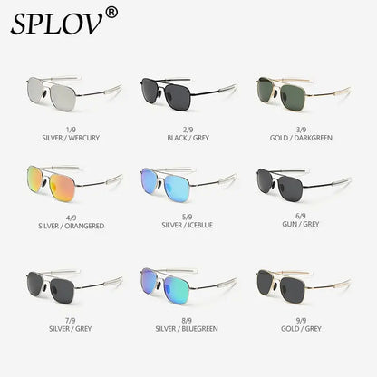SPLOV New Fashion Driving Men Sunglasses Women Polarized Lens Metal Frame Retro Shades Classic Eyewear Gafas De Sol Hombres