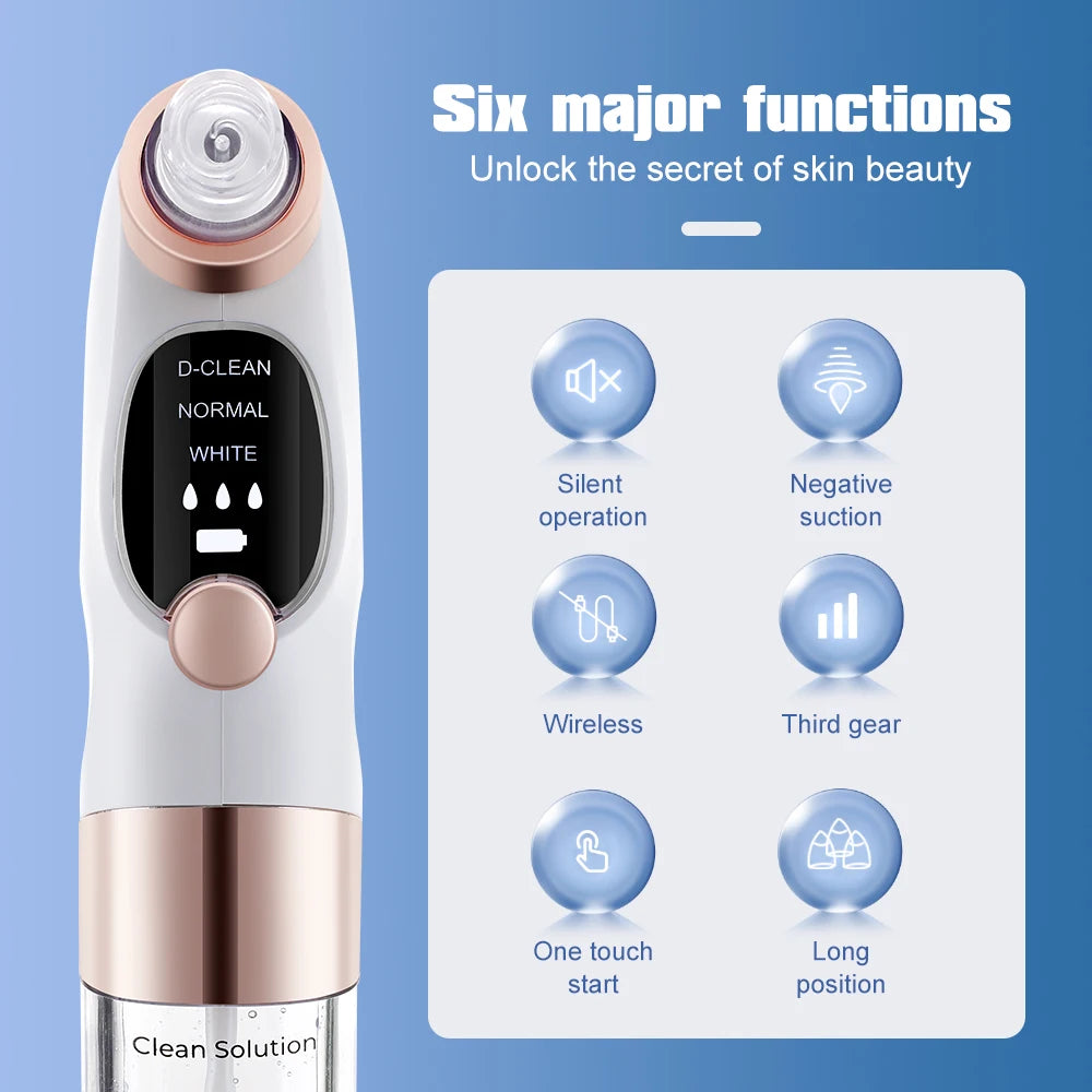 Electric Bubble Blackhead Remover Vacuum Suction Pore Cleaner Spot Acne Pimple Black Head Extractor Facial Cleaning Tools