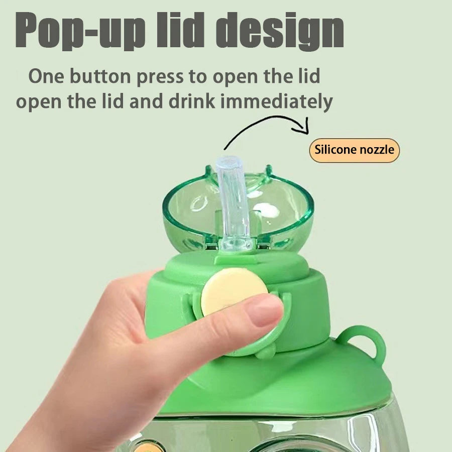 750ml Gamepad Mug Drinking Mug Water Bottle Large Capacity Heat Resistant, Drop-proof, Leak-proof Strap Design Odourless