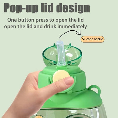 750ml Gamepad Mug Drinking Mug Water Bottle Large Capacity Heat Resistant, Drop-proof, Leak-proof Strap Design Odourless
