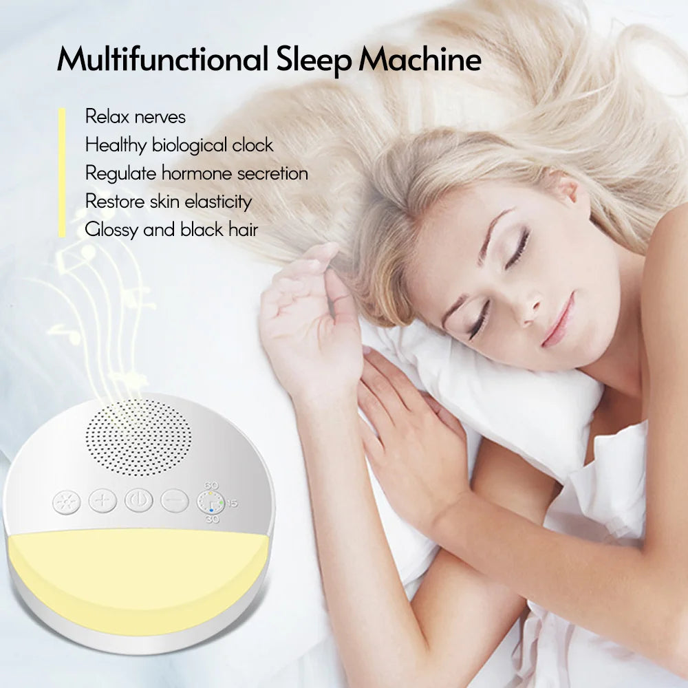 Baby Sleep Sound Machine with Night Light & Timer