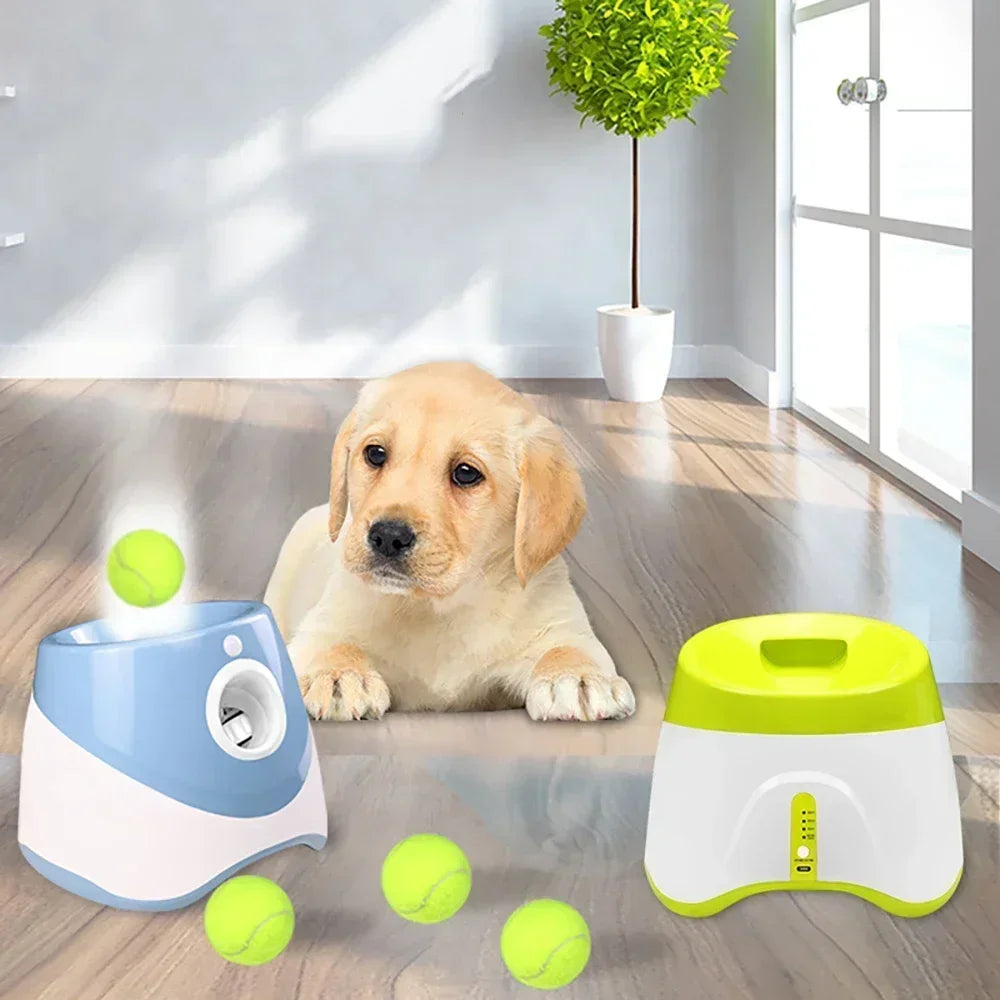 Ball Launcher Toy For Dogs Pet Products Dog Toys Keep Healthy Automatic Throw Pet 3 Distances Settings For Indoor Outdoor play