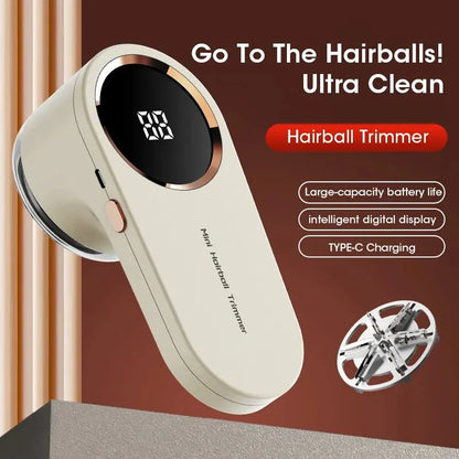 Electric Fabric Shaver & Lint Remover – USB Rechargeable with LED Display