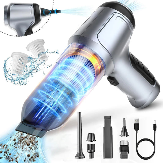 Wireless Car Vacuum Cleaner – 95,000PA Strong Suction, Portable & Rechargeable