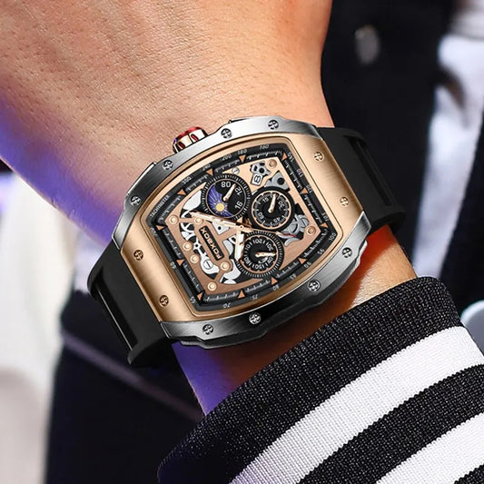 2025 New Sports Watch Men Top Brand Luxury Mens Watches Business Waterproof Military Quartz Chronograph Wristwatch Montre Homme