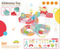 Bath Toys for Kids DIY Building Water Slide Tracks Dinosaur Bathtub Wall Toys for Toddlers Fun Baby Bathtime Bath Tub Shower