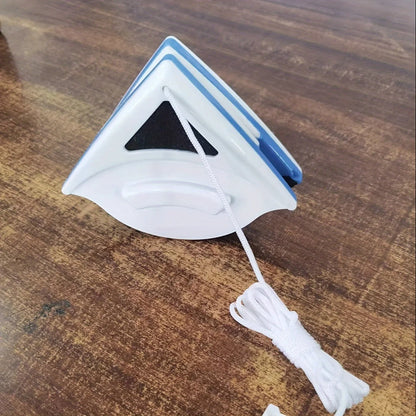 Dual-Sided Magnetic Glass Cleaner for Single Pane Windows