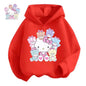Cartoon Hello Kitty Children's Hoodie Outdoor Casual Sports Shirt Boys' Tops Soft Kids Clothing Girls' Baby Autumn/Winter Wear