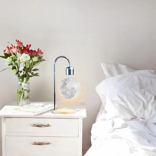 Magnetic Levitating Moon Lamp Floating Moon Lamp Light 3d Led Moon Shape Night Lights for Table Desk Lamp Dropshipping