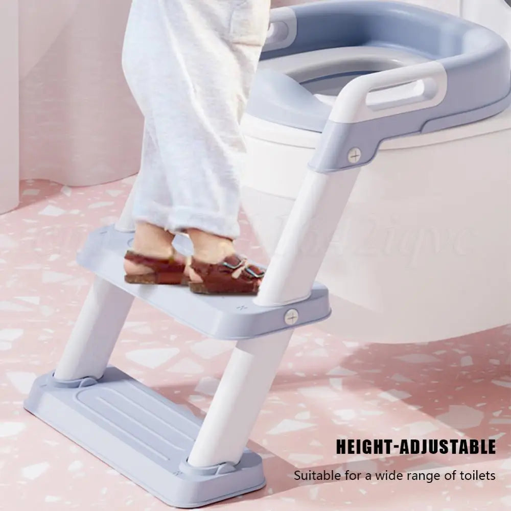 Toddler Potty Training Seat with Foldable Step Ladder – Safe & Easy Toilet Training for Kids