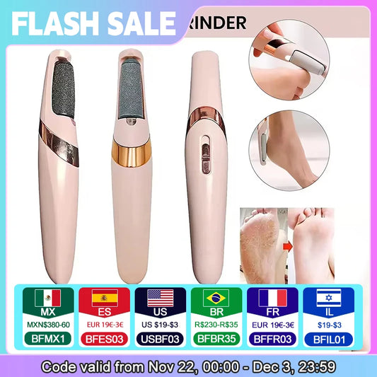 Electric Callus Remover for Feet, Rechargeable Foot File Pedicure Tool, Portable Foot Callus Remover Waterproof Profess,Pedicure