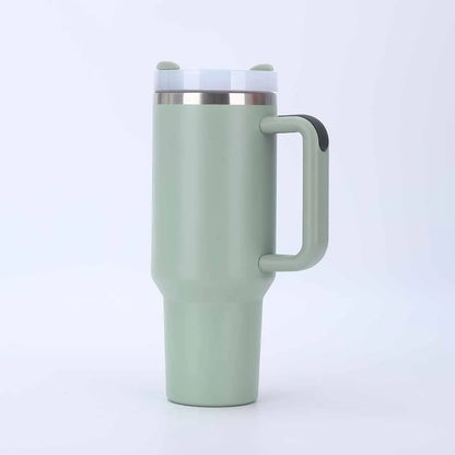 Outdoor Travel Tumbler Cup Stainless Steel 30oz 40oz Vacuum Insulated Cup with Lid and Straw for Water Iced Tea or Coffee