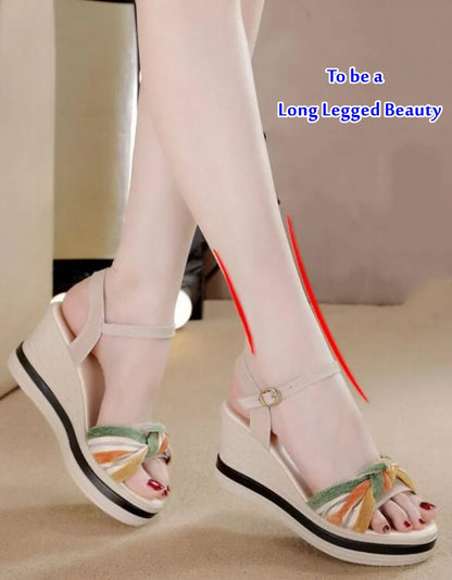 Open Toe Wedge Sandals for Women Summer Shoes босоножки женские Female Leisure Pumps Ankle Strap High Heels Ladies Slingbacks