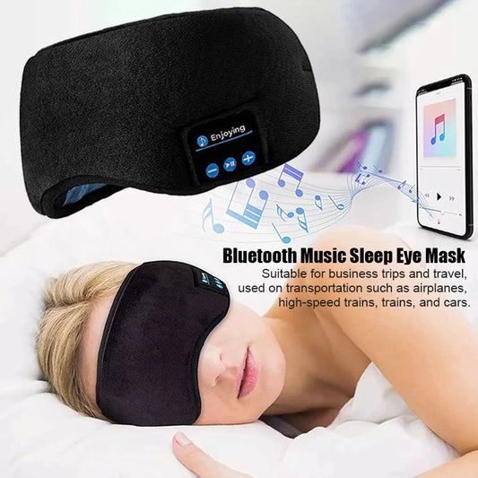 Bluetooth Sleep Mask Headphones – Wireless Music Eye Mask for Travel, Yoga & Deep Sleep