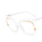 Clear Blue Ray Blocking Eyeglasses Large Glasses Frame Spectacle Frame for Women 2022 Anti-Blue Light Trend Round Eyeglasses