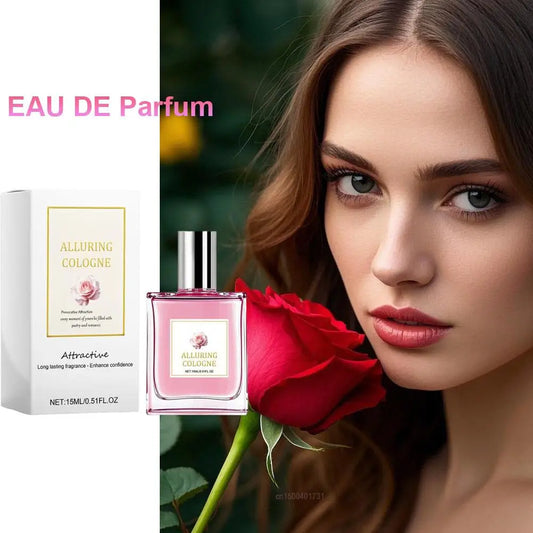 Rose Perfume Long-Lasting Floral Fragrance Body Mist for Confidence Boost and Daily Charm, Dating Body Perfume Spray 15/10ml