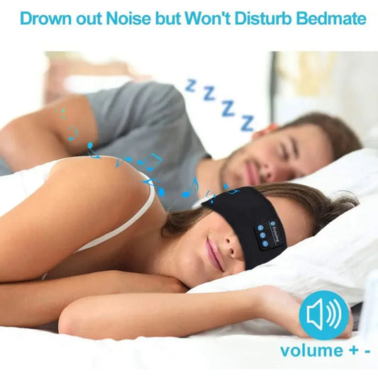 Bluetooth Sleep Headphones – Thin, Comfortable Eye Mask for Side Sleepers