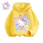 Cartoon Hello Kitty Children's Hoodie Outdoor Casual Sports Shirt Boys' Tops Soft Kids Clothing Girls' Baby Autumn/Winter Wear