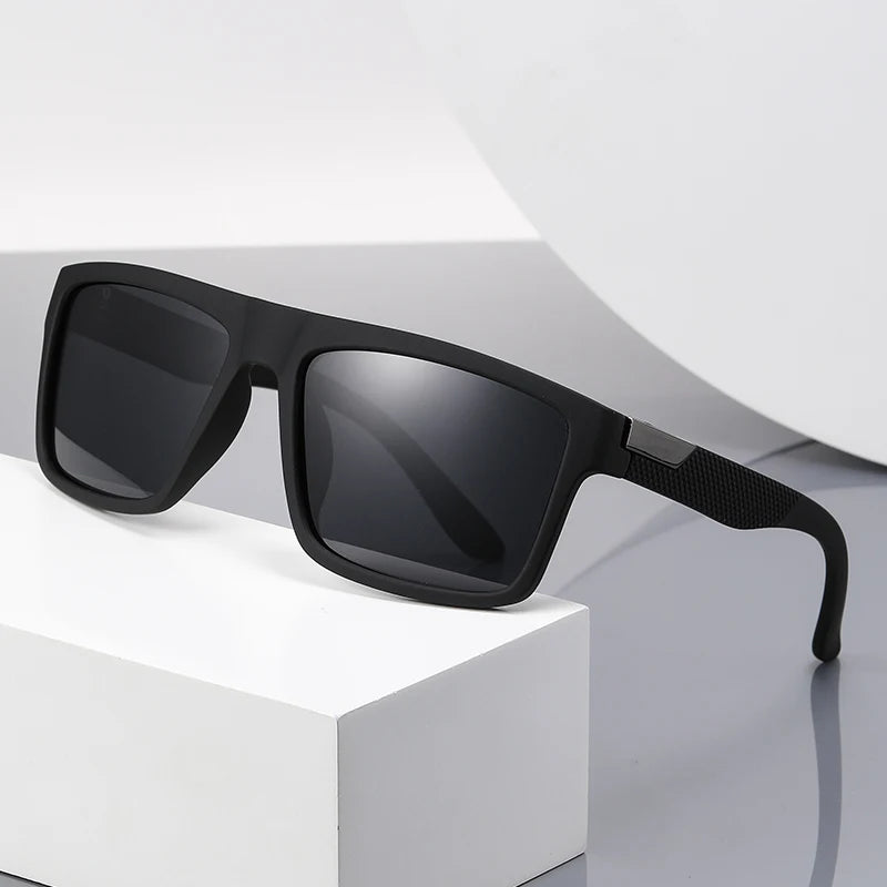 New Men Sunglasses Fashionable Polarized Sun Glasses Women Driving Riding Eyewear Classic Luxury Brand Design Square Eyeglass