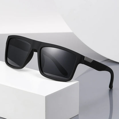 New Men Sunglasses Fashionable Polarized Sun Glasses Women Driving Riding Eyewear Classic Luxury Brand Design Square Eyeglass