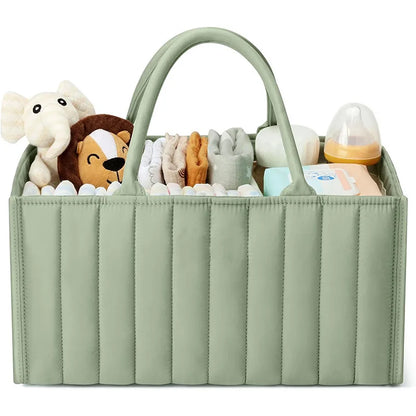 Foladable Mommy Bag Baby Diaper Bag Diapers Caddy Organizer Large Capacity Outdoor Baby Essentials Storage