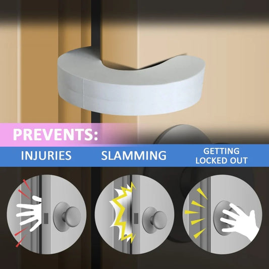 Child Safety Door Stoppers – Anti-Slam Finger Protectors (6pcs)