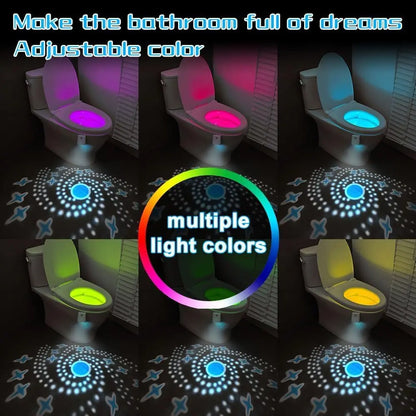 Motion Sensor Toilet Night Light – 7-Color LED Bowl Lamp for Smart Bathroom Lighting