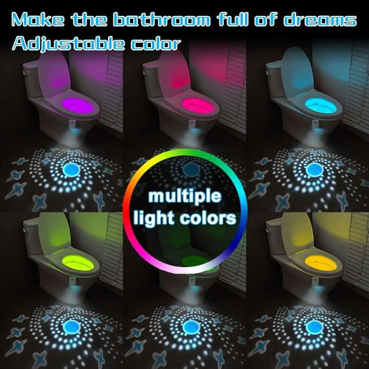 Motion Sensor Toilet Night Light – 7-Color LED Bowl Lamp for Smart Bathroom Lighting