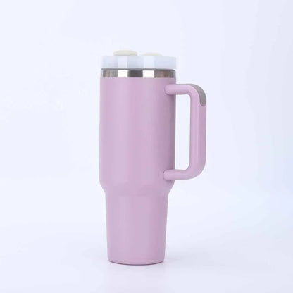 Outdoor Travel Tumbler Cup Stainless Steel 30oz 40oz Vacuum Insulated Cup with Lid and Straw for Water Iced Tea or Coffee