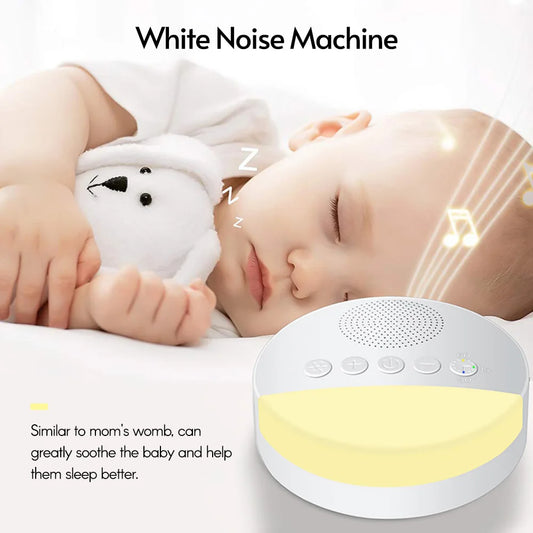 Baby Sleep Sound Machine with Night Light & Timer
