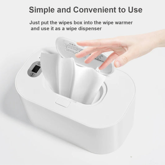 Digital Baby Wipe Warmer – Adjustable Temperature & Large Capacity