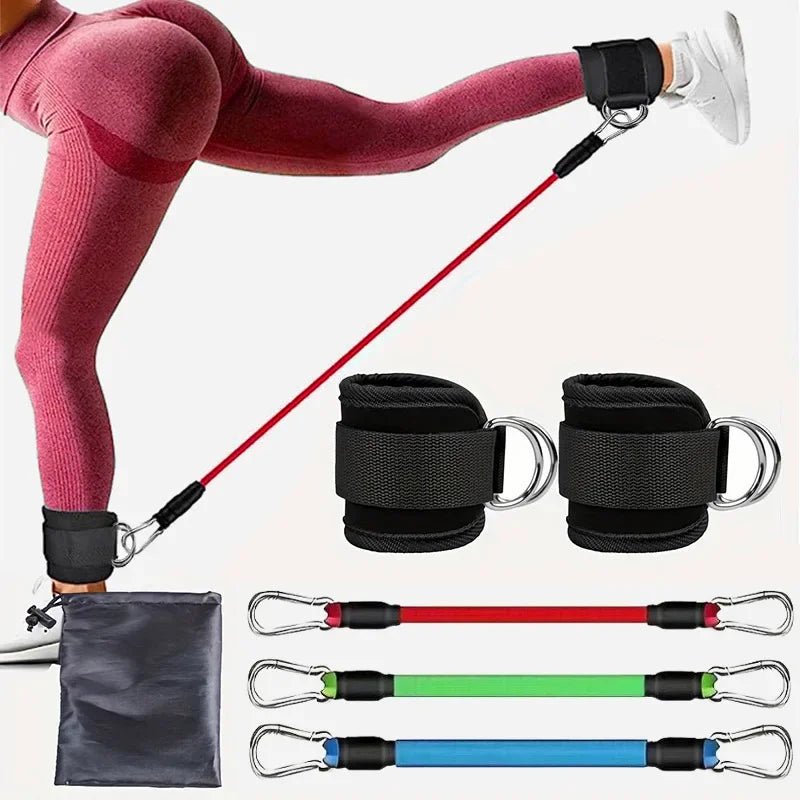 Ankle Resistance Bands Set – Adjustable Workout Bands for Gym, Home & Yoga