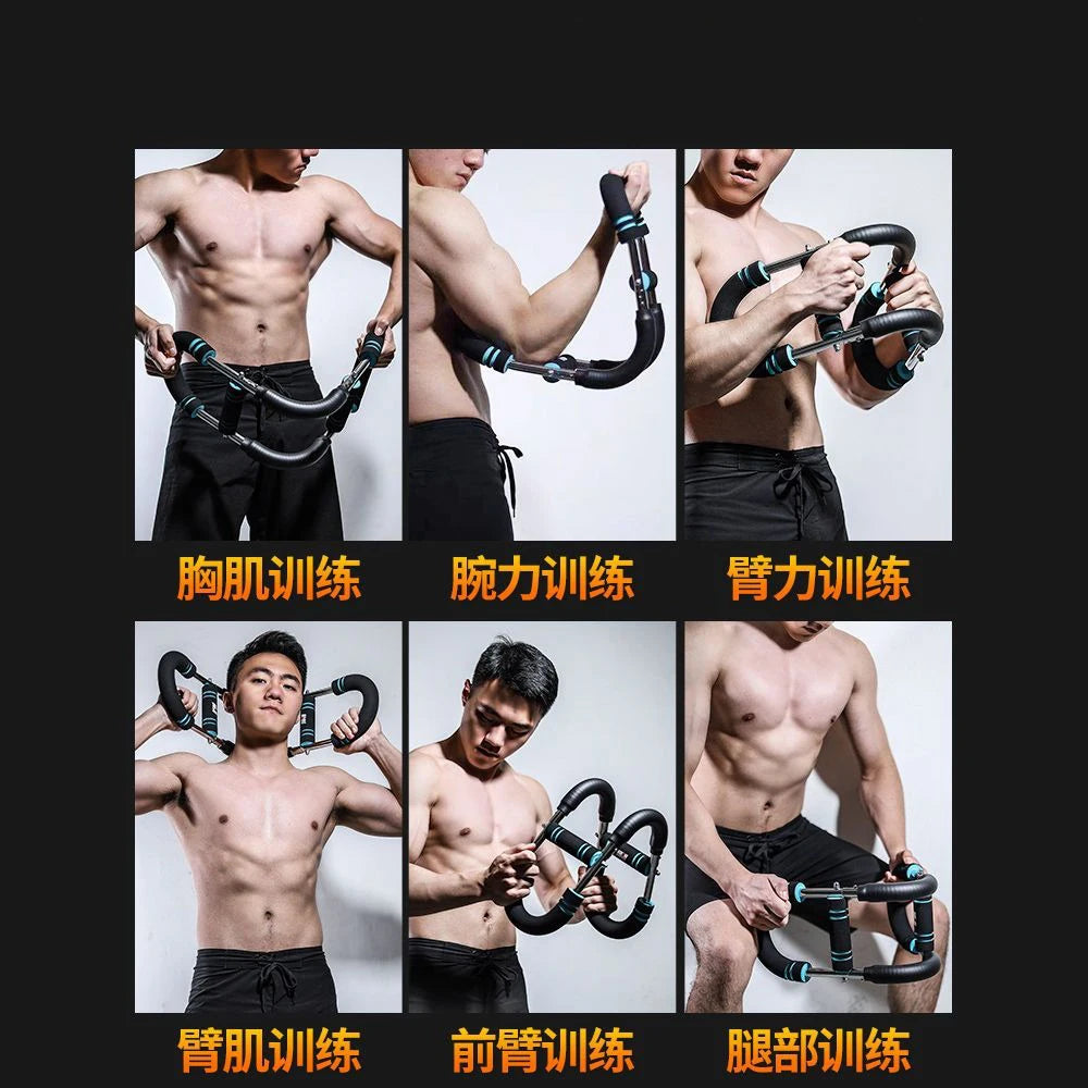 50KG Multi functional adjustable arm strength device Chest expansion arm muscle trainer 50kg U-shaped fitness equipment