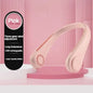 Portable Neck Fan, Mini Bladeless Hanging Neck Fan 1200mAh Rechargeable Air Cooler 3 Speed for Student Office Summer Sports Fans
