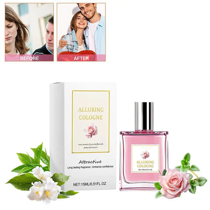 Rose Perfume Long-Lasting Floral Fragrance Body Mist for Confidence Boost and Daily Charm, Dating Body Perfume Spray 15/10ml