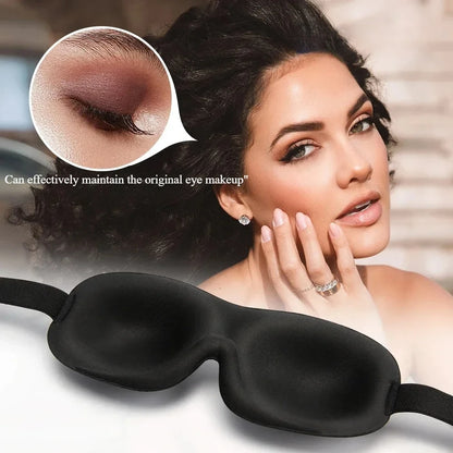 3D Memory Foam Sleep Mask – Soft, Light-Blocking Eye Cover for Travel & Deep Sleep