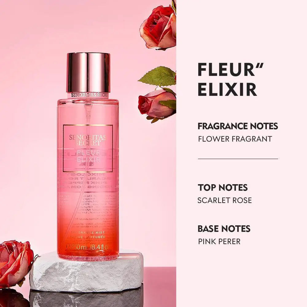 Body Spray Flower Fruit Lasting Natural Plant Love Spell Scent Velvet Petal Fragrance Crushed Flash Gold Deodorant 250ml