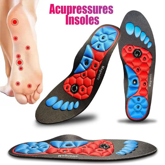 Magnetic Acupressures Insoles, Magnetic Insoles for Women & Men, EVA Foot Massage Orthopedic Acupressures Insoles Pads