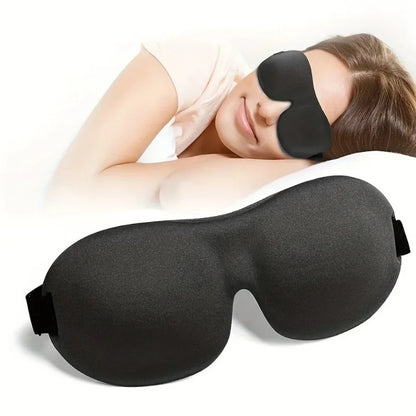 3D Memory Foam Sleep Mask – Soft, Light-Blocking Eye Cover for Travel & Deep Sleep