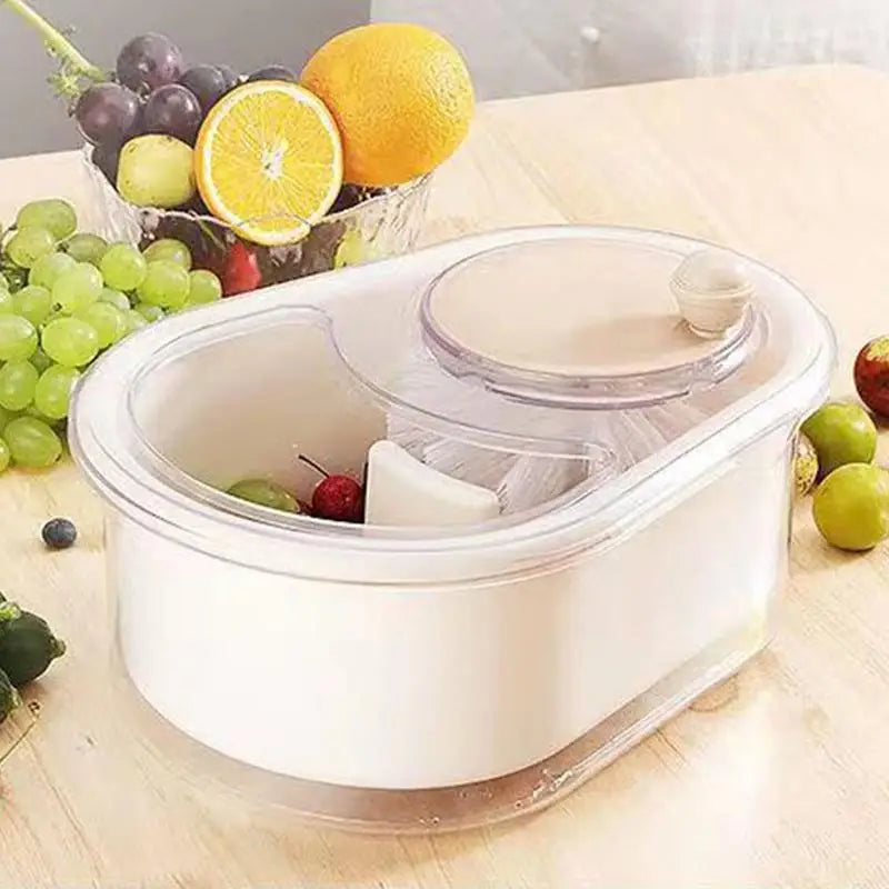 Vegetable Washer Spinner Manual Vegetable Spinner Washing Machine Labor-Saving Food Colander Effective Cleaning for Berries