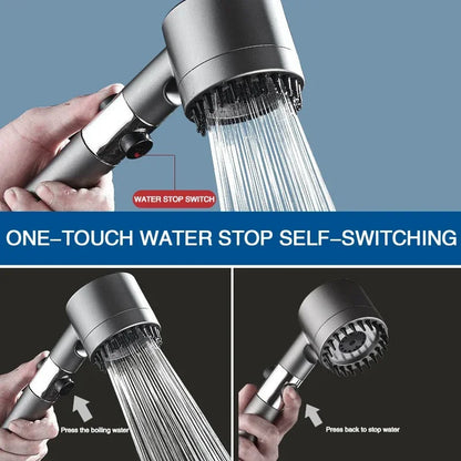 High-Pressure Rainfall Showerhead with Filter – Water-Saving Bath Accessory