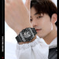 WOKAI High Quality Fashion Luxury Men's Quartz Silicone Business Watch Sport Waterproof Boys Student Watch